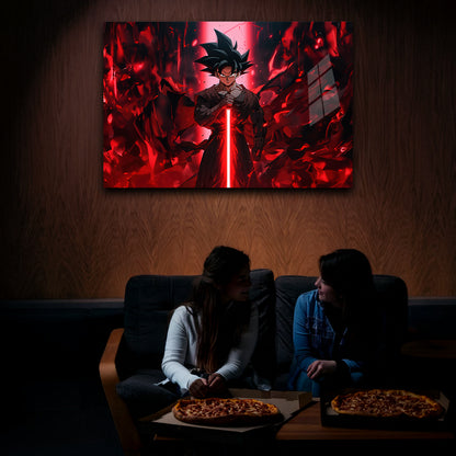 Goku-Rage Forged Into Power-Neon Frame