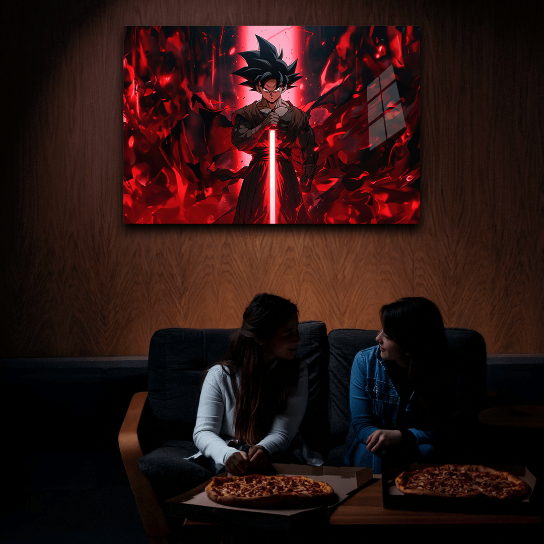 Goku-Rage Forged Into Power-Neon Frame