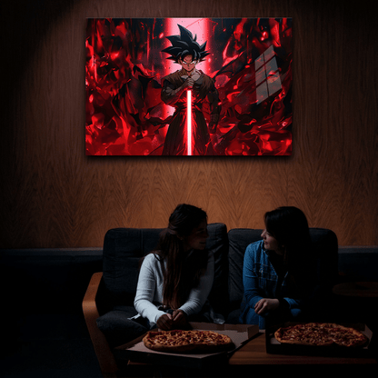 Goku-Rage Forged Into Power-Neon Frame