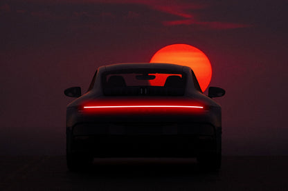 Porsche Taycan Night Mode - Neon Frame