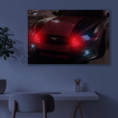 Mustang Night Drive Neon Frame