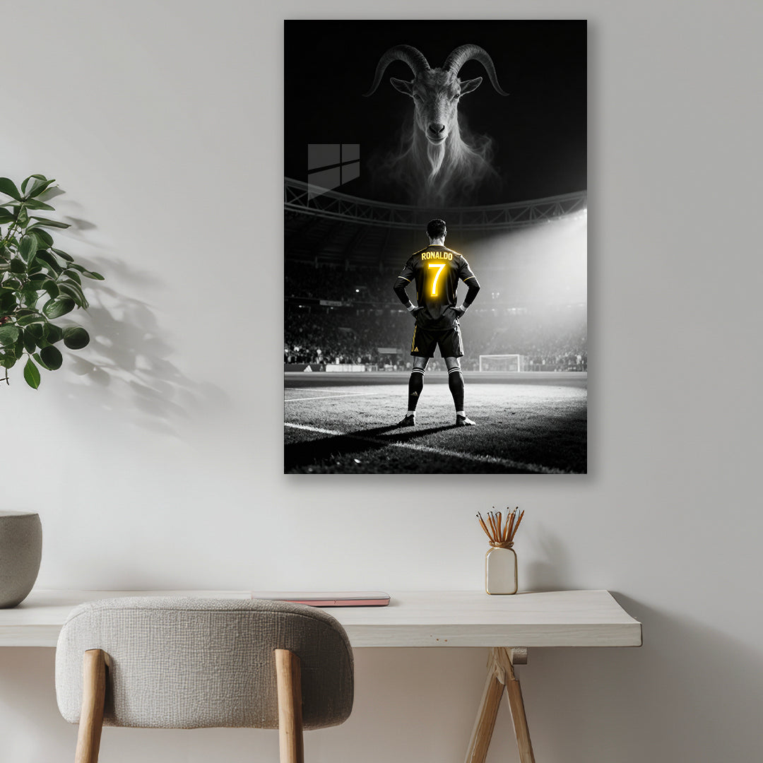 Ronaldo GOAT - Neon Frame