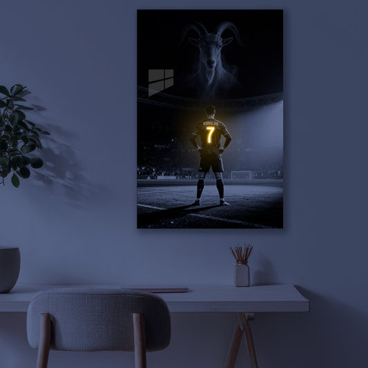 Ronaldo GOAT - Neon Frame