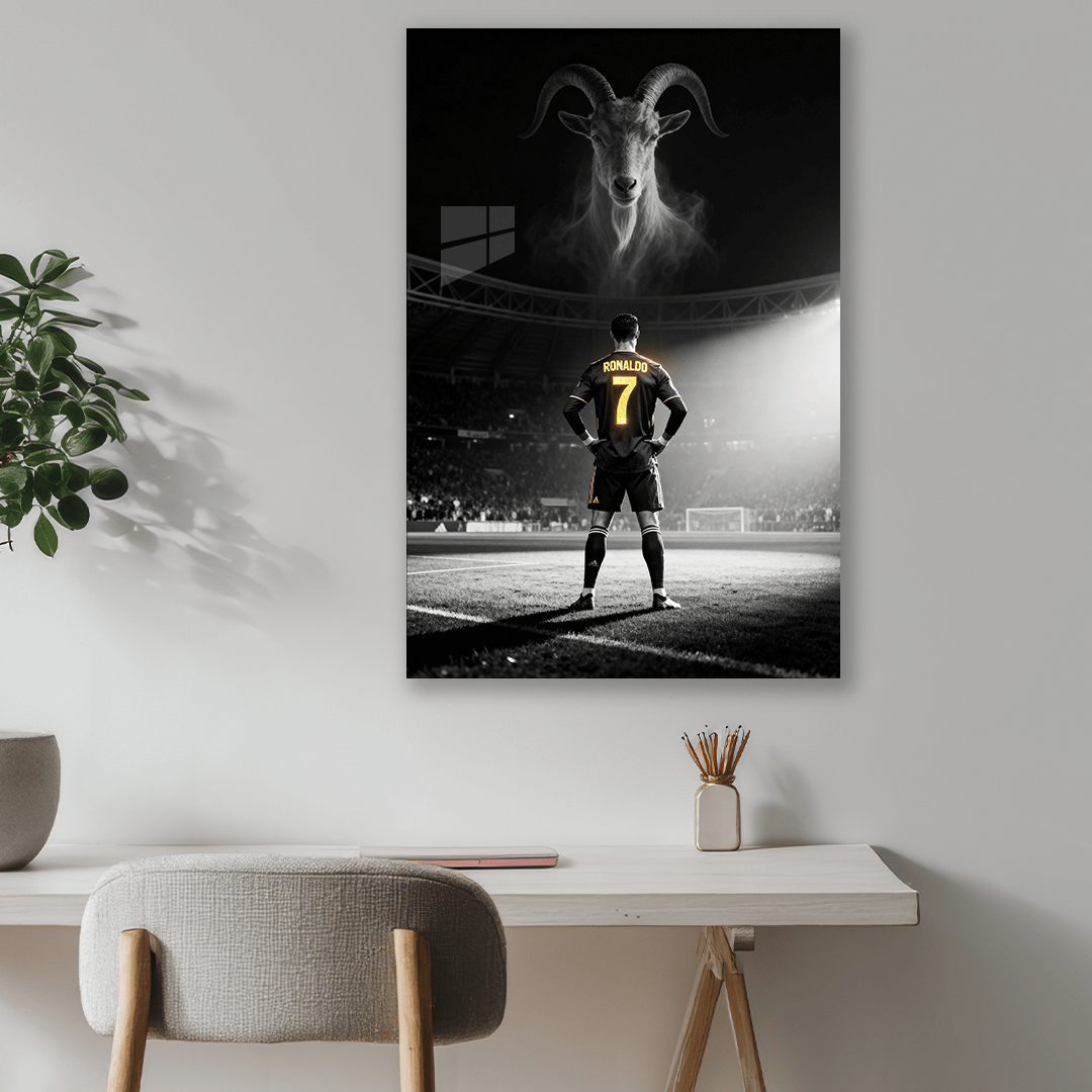 Ronaldo GOAT - Neon Frame