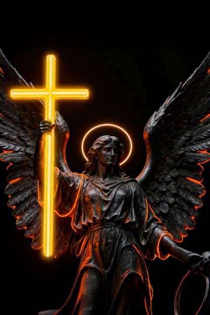 ANGEL OF FIRE | Neon Acrylic Frame