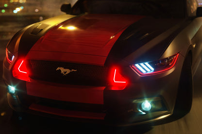Mustang Night Drive Neon Frame