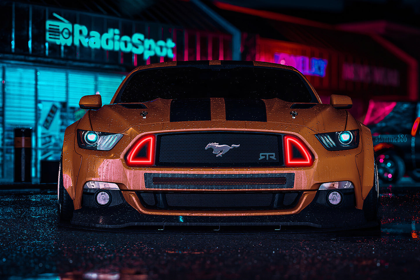 Ford Mustang GT | Neon Acrylic Frame