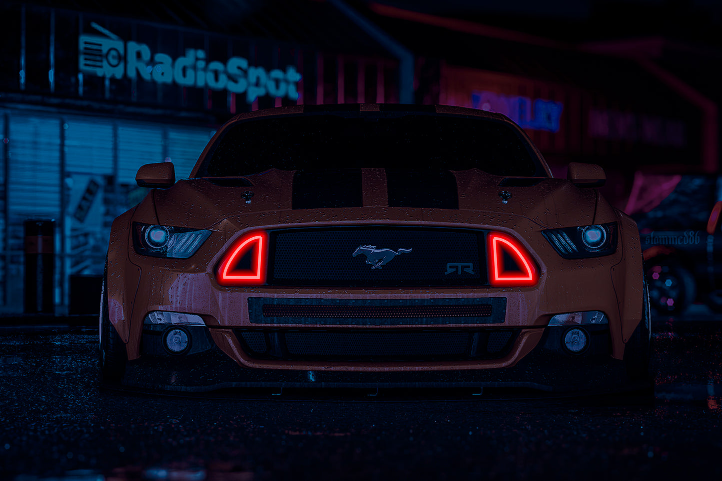 Ford Mustang GT | Neon Acrylic Frame