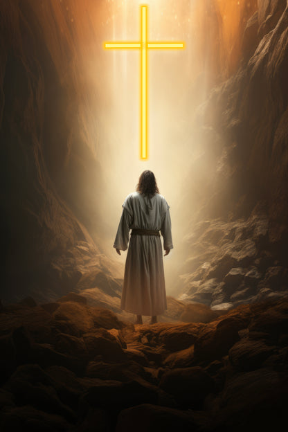 CROWNED BY SACRIFICE | Neon Acrylic Frame