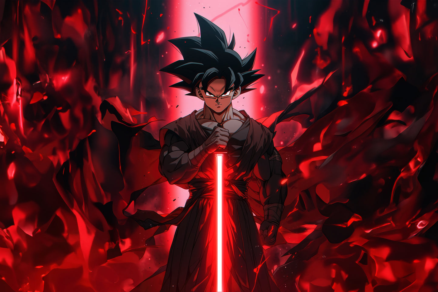 Goku-Rage Forged Into Power-Neon Frame