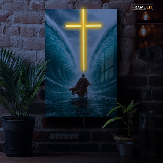 Faith Over Fear  | Neon Acrylic Frame