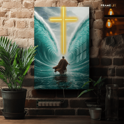 Faith Over Fear  | Neon Acrylic Frame