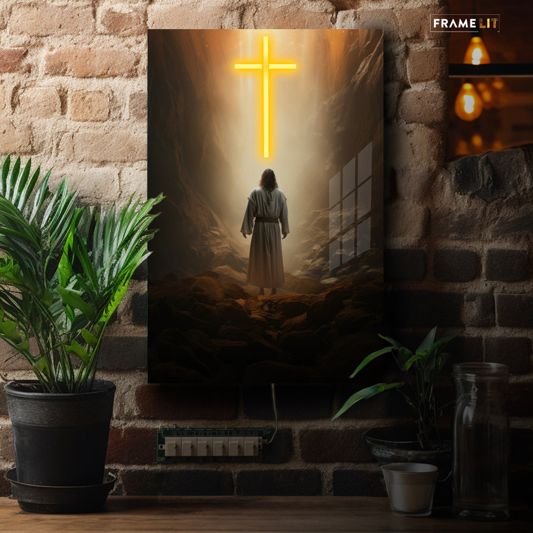 CROWNED BY SACRIFICE | Neon Acrylic Frame