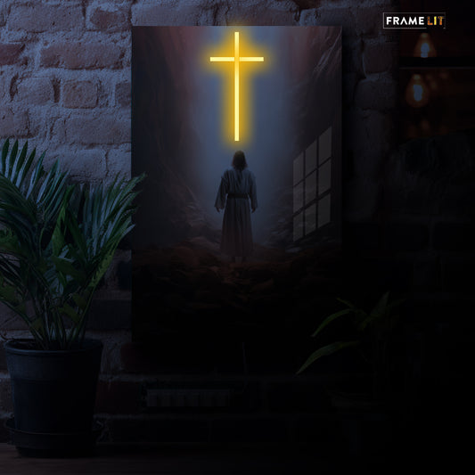 CROWNED BY SACRIFICE | Neon Acrylic Frame