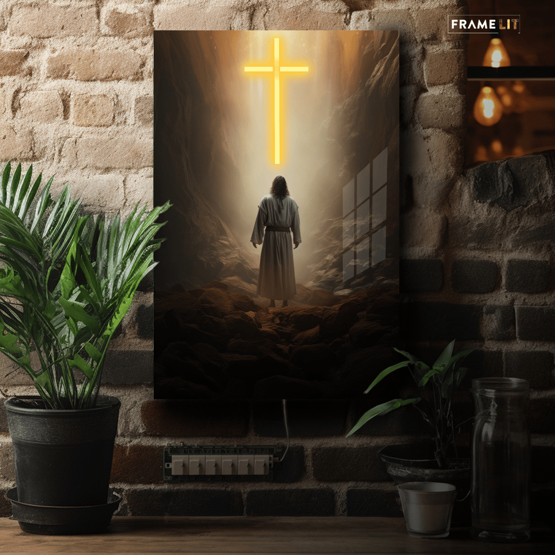 CROWNED BY SACRIFICE | Neon Acrylic Frame