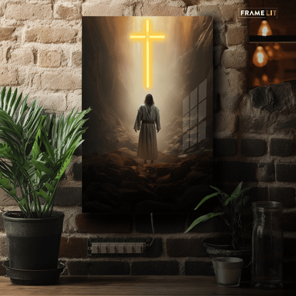 CROWNED BY SACRIFICE | Neon Acrylic Frame