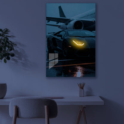 Lamborghini Aventador | Neon Acrylic Frame