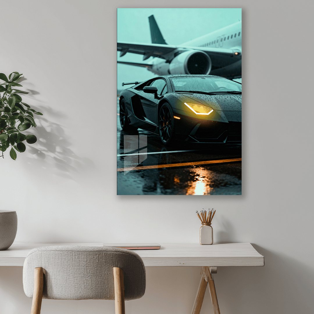 Lamborghini Aventador | Neon Acrylic Frame