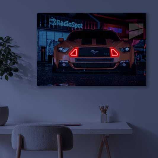 Ford Mustang GT | Neon Acrylic Frame