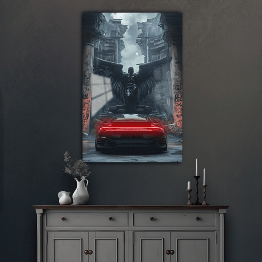 Porsche 911-Angel of Speed - Neon Frame