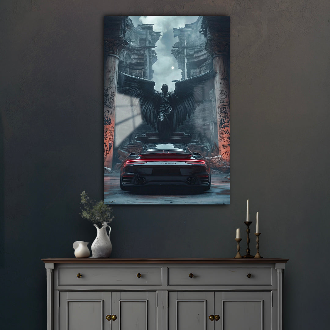 Porsche 911-Angel of Speed - Neon Frame