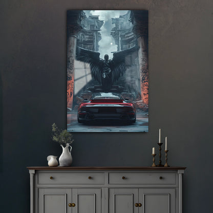 Porsche 911-Angel of Speed - Neon Frame