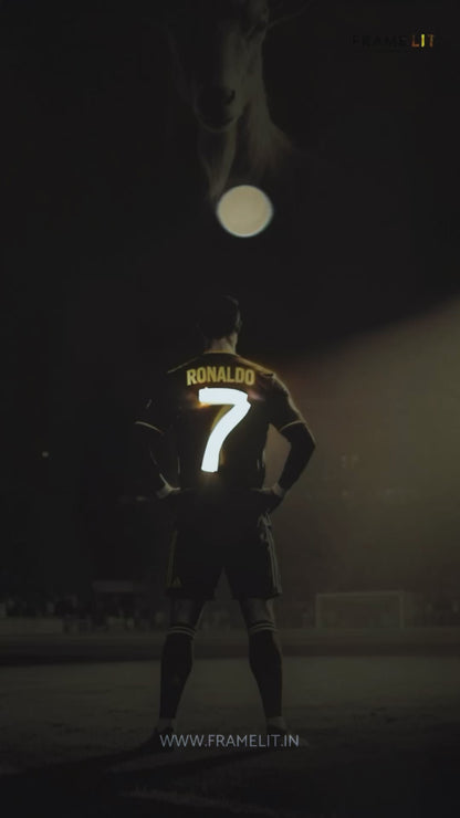Ronaldo GOAT - Neon Frame